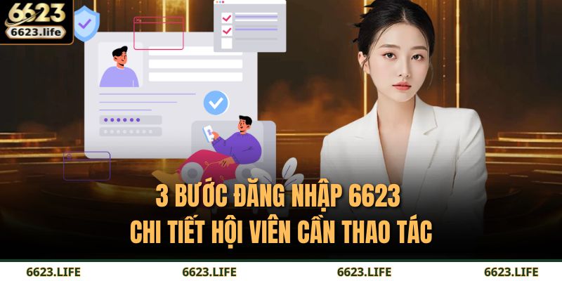 3 bước đăng nhập 6623 chi tiết hội viên cần thao tác