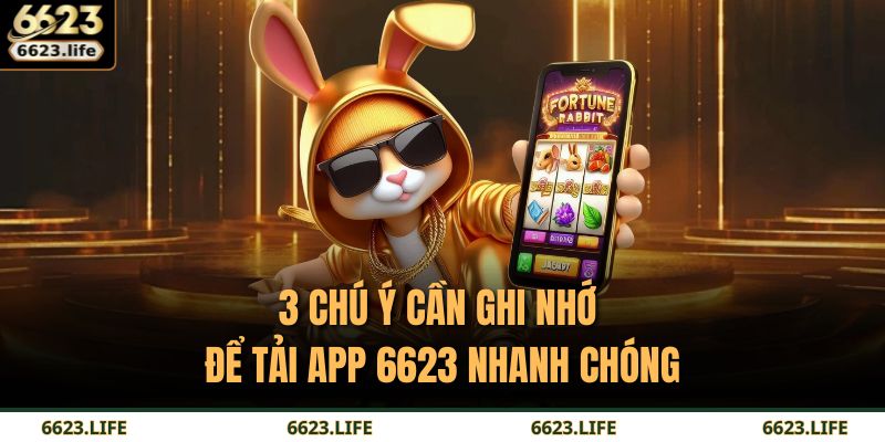 3 chú ý cần ghi nhớ để tải app 6623 nhanh chóng