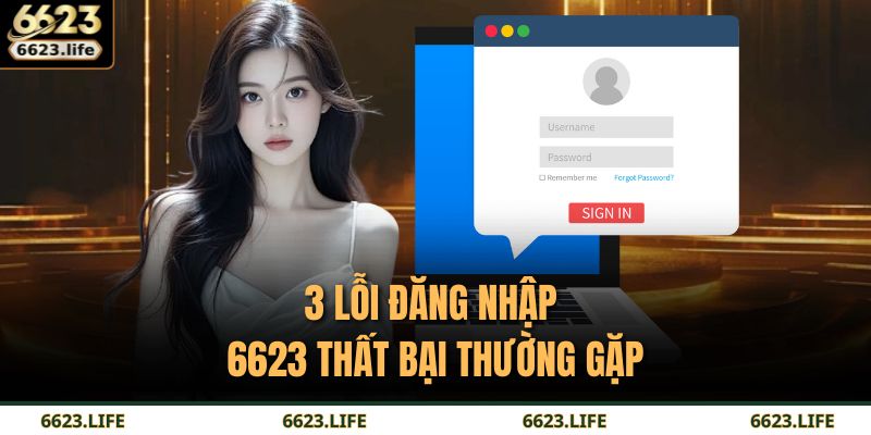 3 lỗi đăng nhập 6623 thất bại thường gặp