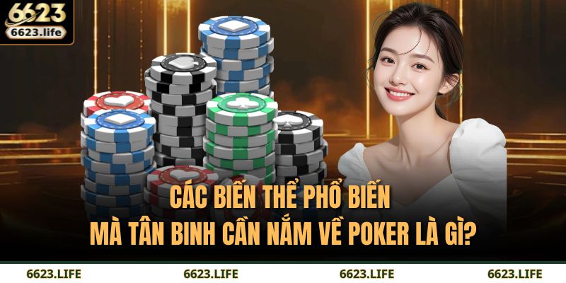 Poker Là Gì: Hành Trình Chinh Phục Trò Chơi Trí Tuệ Tại 6623 3 Các biến thể phổ biến mà tân binh cần nắm về Poker là gì?