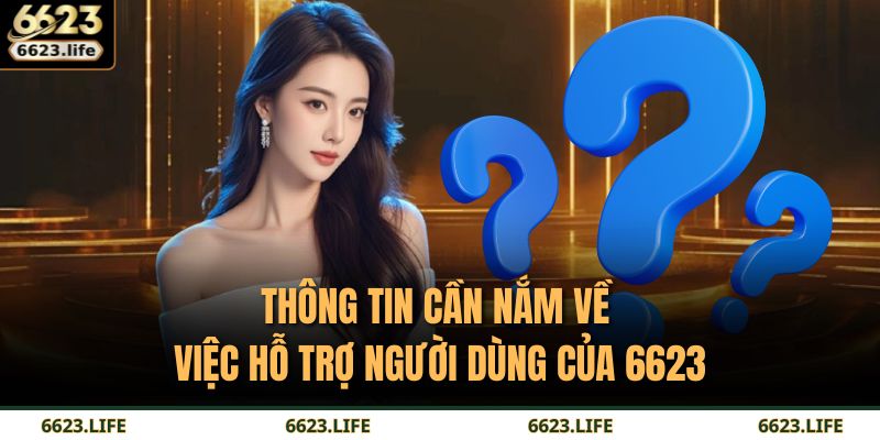 Thông tin cần nắm về việc hỗ trợ người dùng của 6623